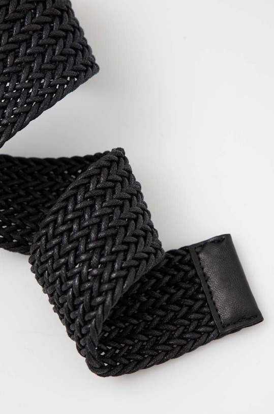 Akcesoria Pasek damski pleciony kolor czarny RS23.PAD502 czarny