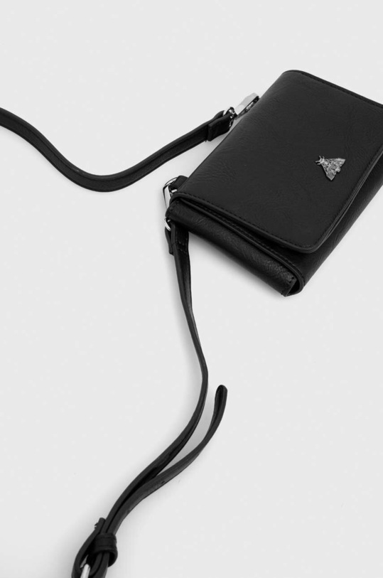 Pasek damski z saszetką ze skóry ekologicznej kolor czarny RS23.PAD900