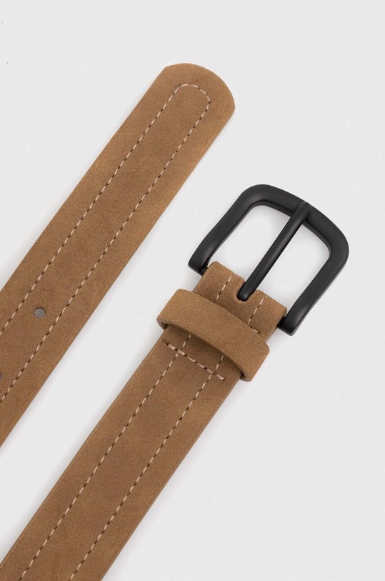 Pasek męski z imitacji zamszu kolor beżowy RS23.PAMA02 beżowy RS23