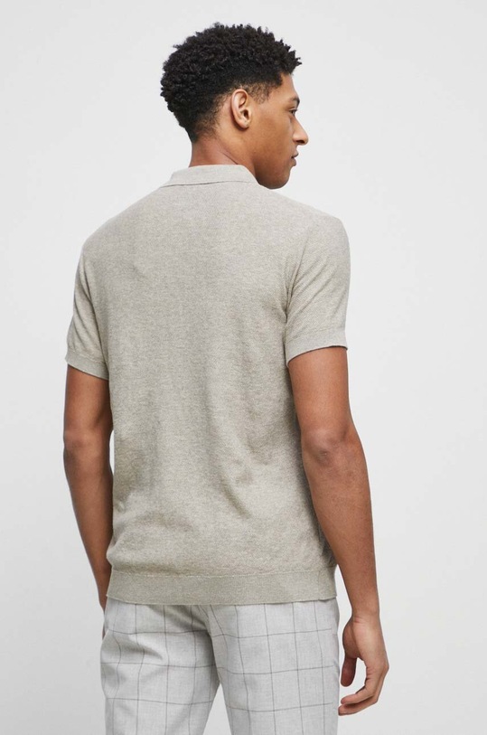 Odzież Polo męskie bawełniane kolor beżowy RS23.POM501 beżowy