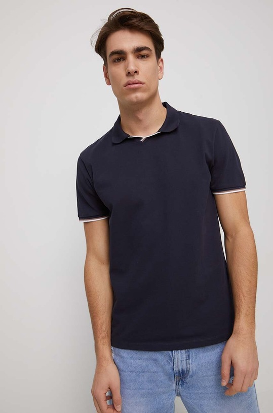 Polo tričko pánske tmavomodrá farba RS23.POM603 tmavomodrá RS23