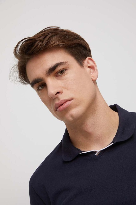 Polo tričko pánske tmavomodrá farba tmavomodrá RS23.POM603