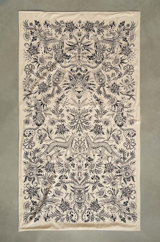 Ręcznik plażowy wzorzysty kolor beżowy beżowy RS23.REU809