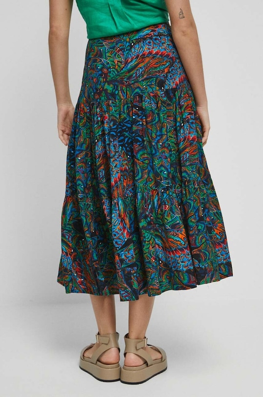 Odzież Spódnica damska wzorzysta kolor multicolor RS23.SDD090 multicolor