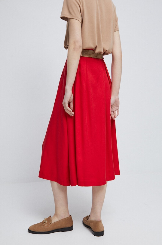 Odzież Spódnica damska gładka kolor czerwony RS23.SDD702 czerwony