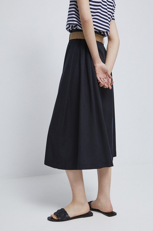 Odzież Spódnica damska gładka kolor czarny RS23.SDD702 czarny