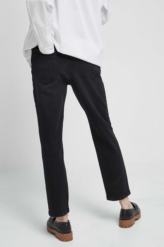 Oblečenie Rifle dámske mom fit čierna farba RS23.SJD040 čierna