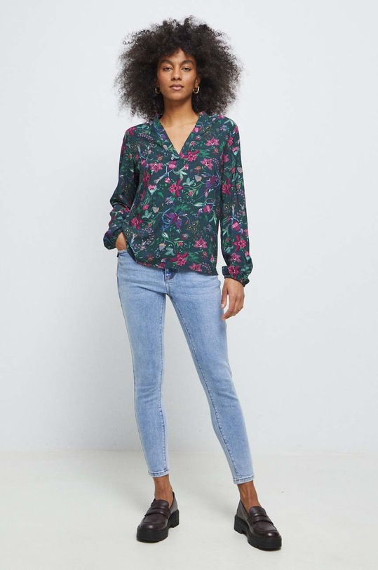 Jeansy damskie skinny kolor niebieski RS23.SJD301 niebieski RS23