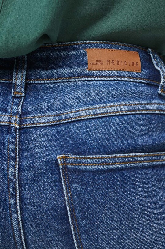 Jeansy damskie skinny kolor niebieski niebieski RS23.SJD301