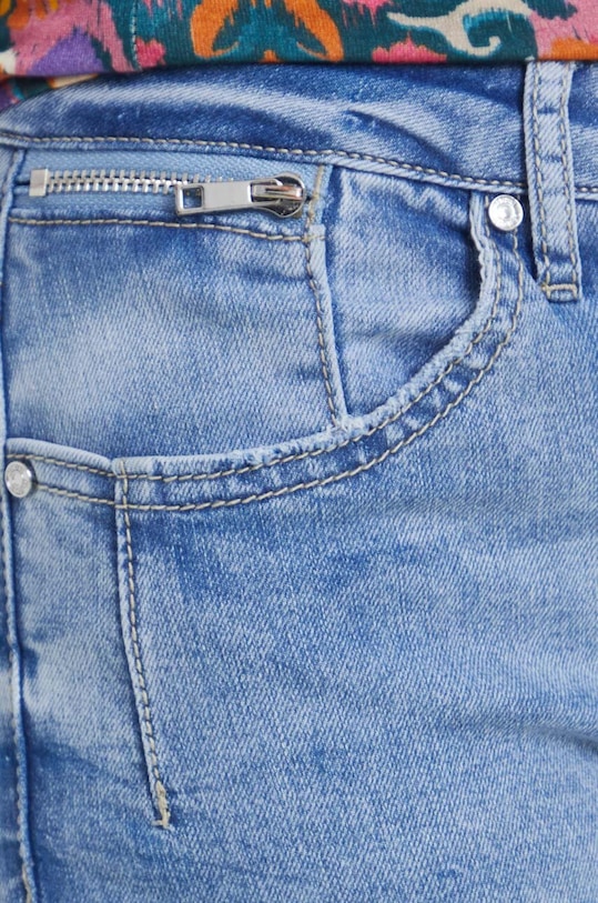 Jeansy damskie slim kolor niebieski RS23.SJD302 niebieski