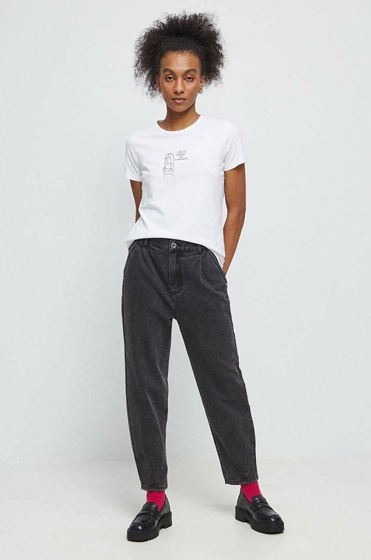 Jeansy damskie slouchy kolor czarny RS23.SJD303 czarny RS23