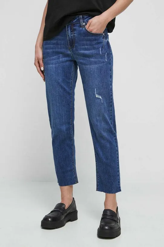 Jeansy damskie straight kolor niebieski niebieski RS23.SJD503