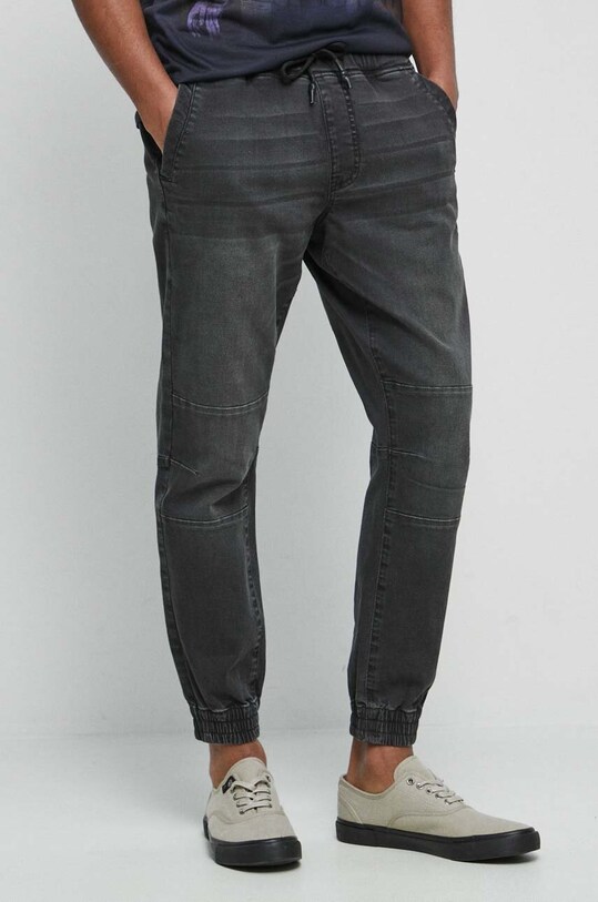 Jeansy męskie jogger kolor czarny czarny RS23.SJM040