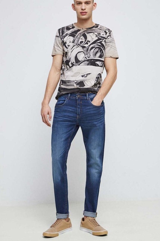 Rifle pánske tmavomodrá farba RS23.SJM306 tmavomodrá RS23