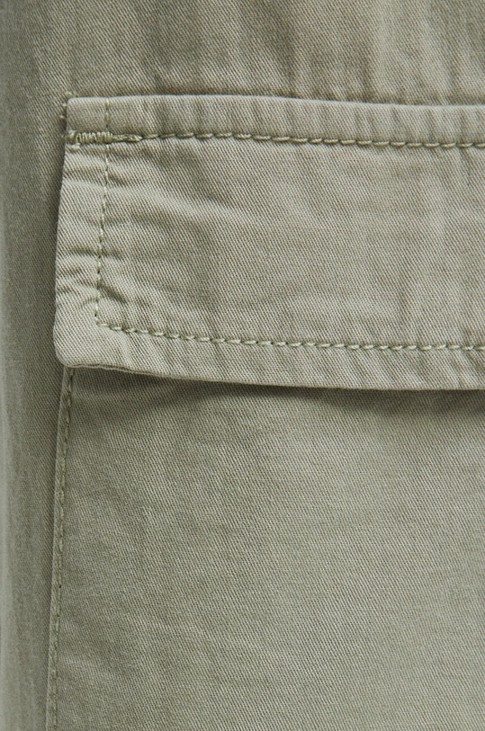 Bavlnené nohavice dámske zelená farba zelená RS23.SPD070