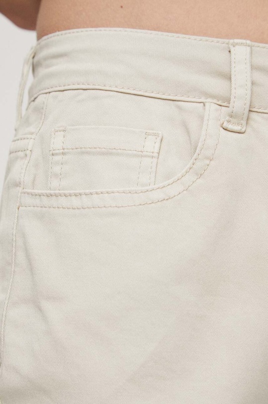 Nohavice dámske béžová farba béžová RS23.SPDB05