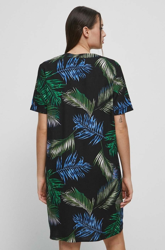 Oblečení Šaty ze směsi lnu černá barva RS23.SUD092 černá