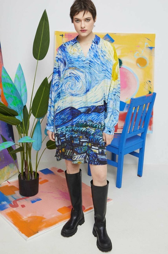 Sukienka damska Eviva L'arte kolor multicolor RS23.SUD252 multicolor RS23