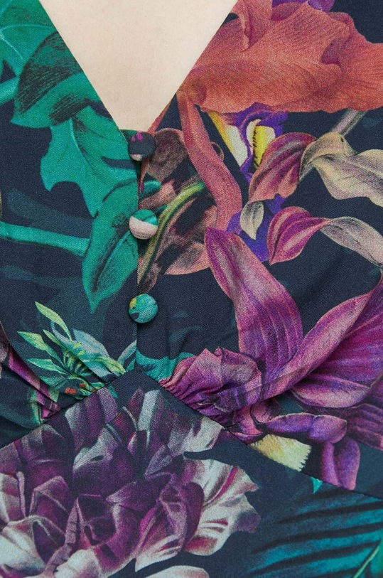 Šaty dámske so vzorom zelená farba RS23.SUD506