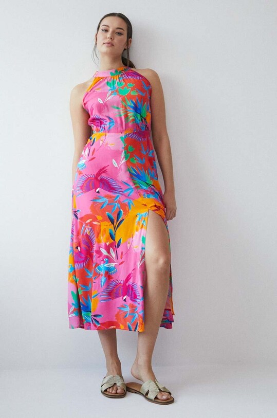 Sukienka damska wzorzysta kolor multicolor RS23.SUD901 multicolor RS23