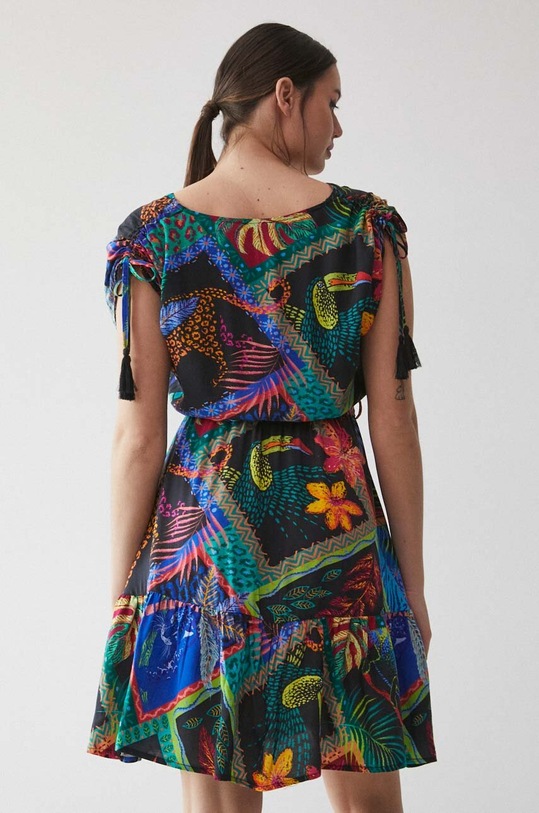 Odzież Sukienka wzorzysta damska kolor multicolor RS23.SUD905 multicolor