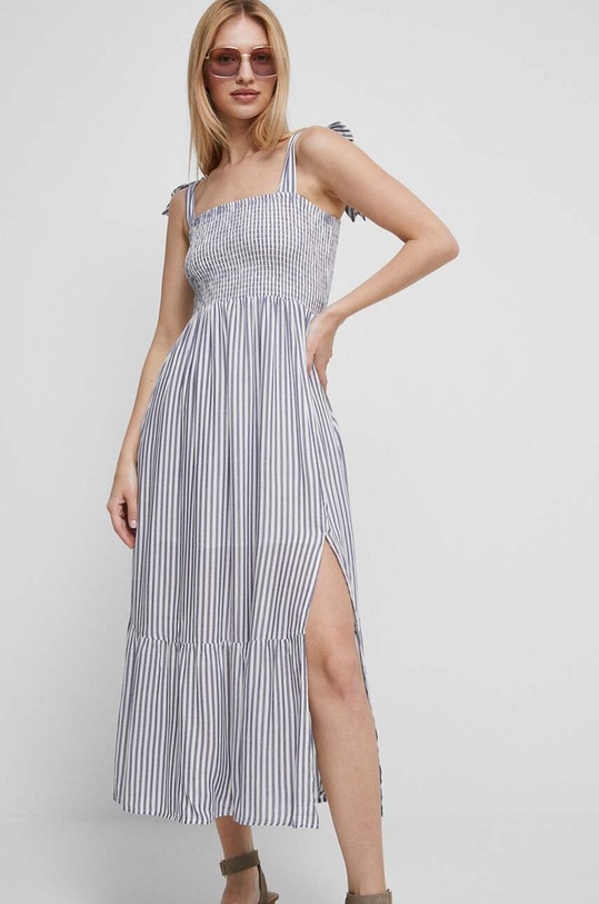 Sukienka damska wzorzysta kolor multicolor midi multicolor RS23.SUDB09