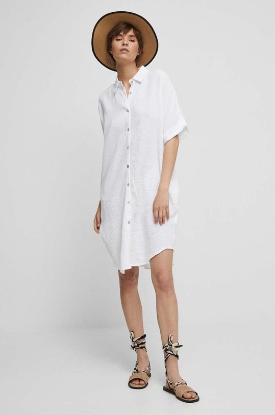 Хлопковое платье Medicine RS23.SUDC04 белый RS23