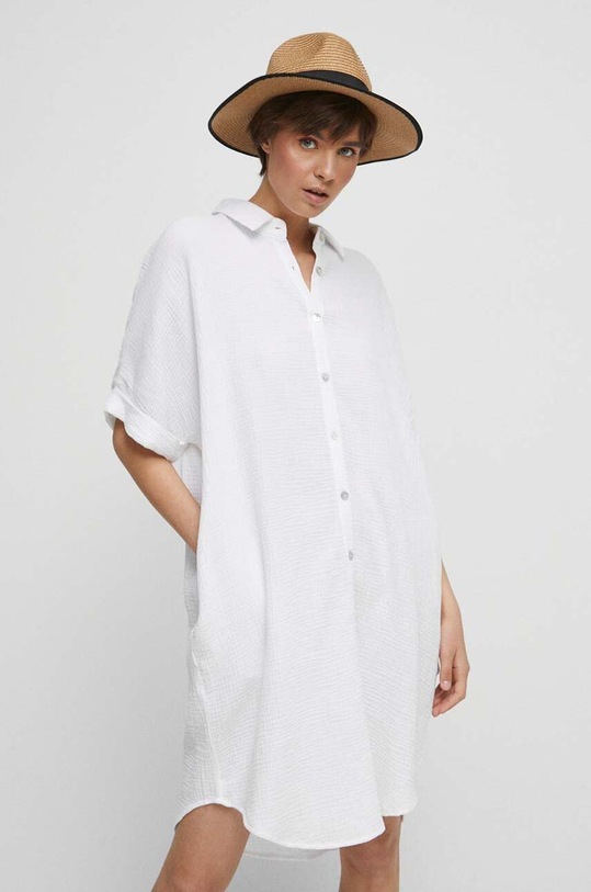 Хлопковое платье Medicine белый RS23.SUDC04