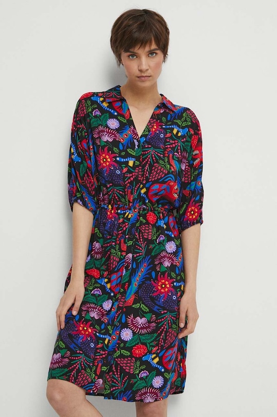 Sukienka damska Maria Prymachenko x Medicine kolor czarny RS23.SUDC50 czarny RS23