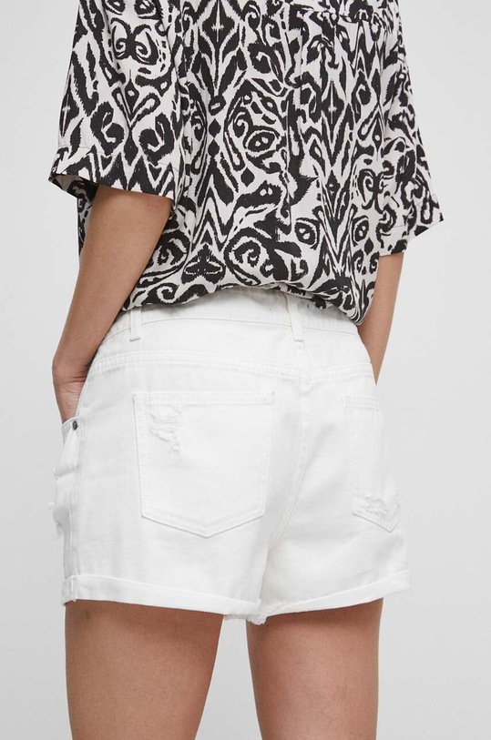 Odzież Szorty damskie jeansowe kolor biały RS23.SZDB16 biały