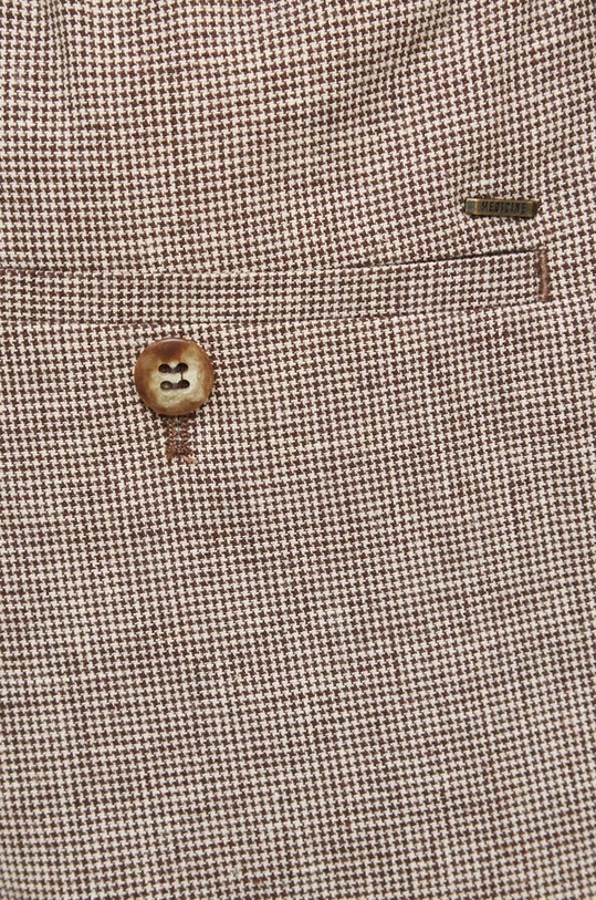 Szorty męskie lniane kolor kawowy RS23.SZM907 brązowy