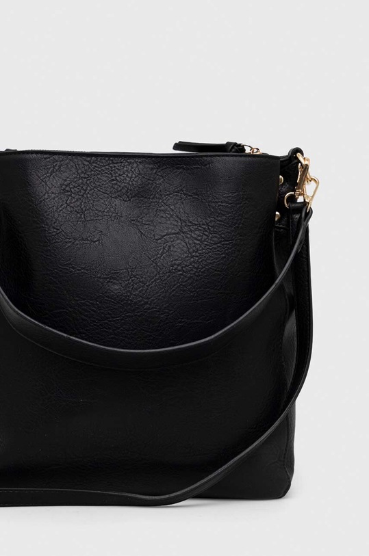 Akcesoria Torebka damska ze skóry ekologicznej kolor czarny RS23.TOD517 czarny