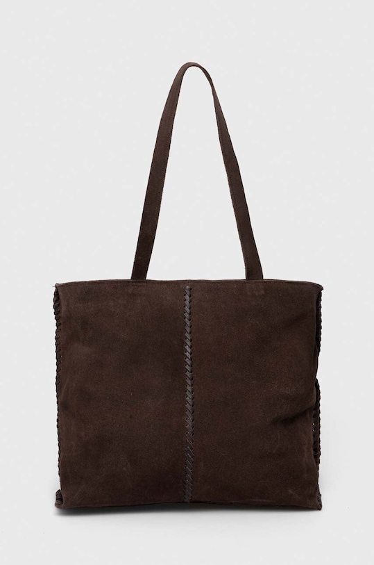 Medicine torebka zamszowa skóra zamszowa brązowy RS23.TOD519