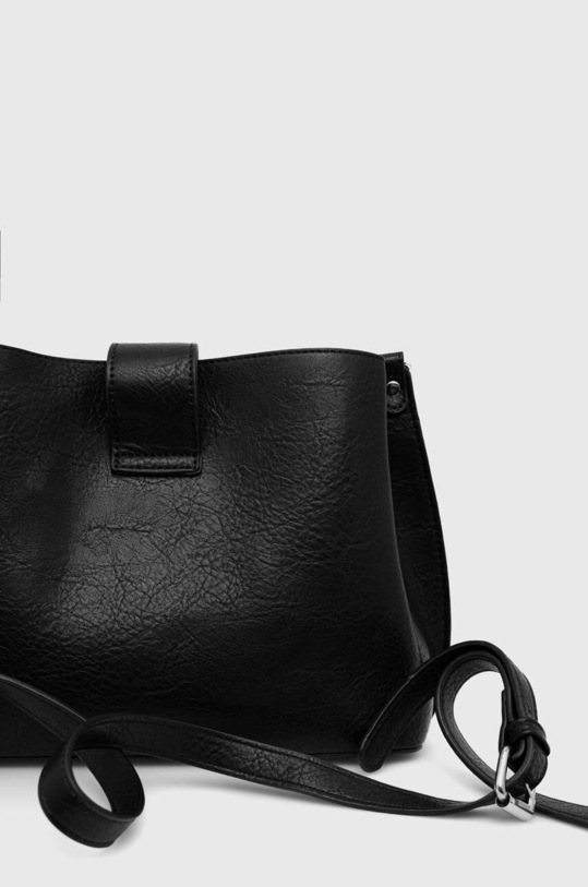 Akcesoria Torebka damska ze skóry ekologicznej kolor czarny RS23.TOD608 czarny