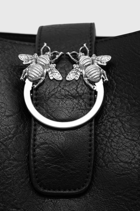 Torebka damska ze skóry ekologicznej kolor czarny czarny RS23.TOD608