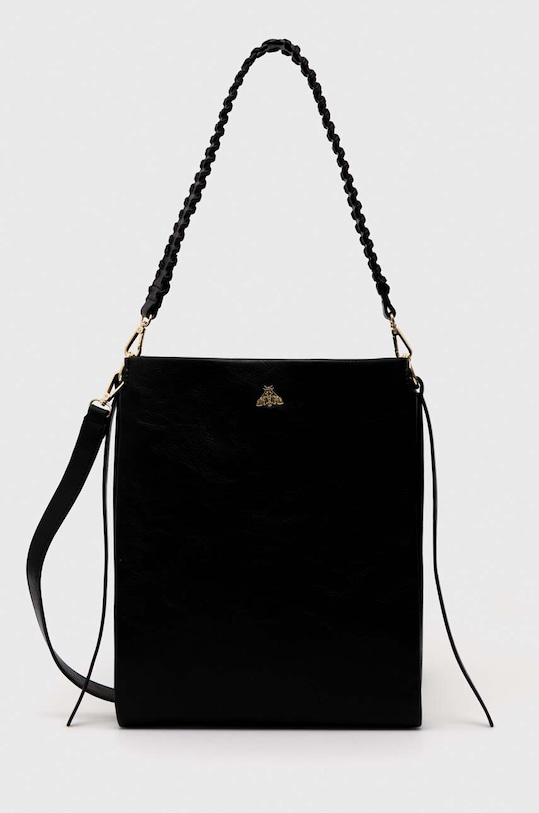 Torebka damska ze skóry ekologicznej kolor czarny RS23.TOD613 czarny RS23