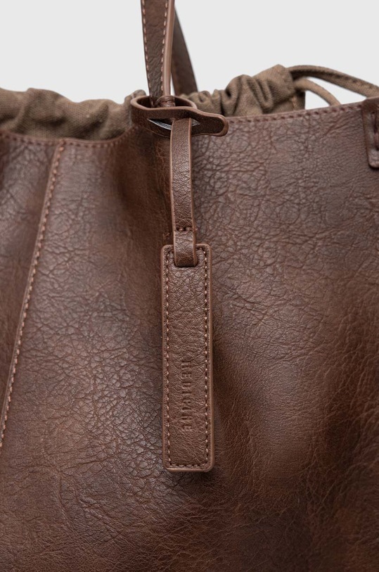 Torebka damska ze skóry ekologicznej kolor brązowy brązowy RS23.TOD614