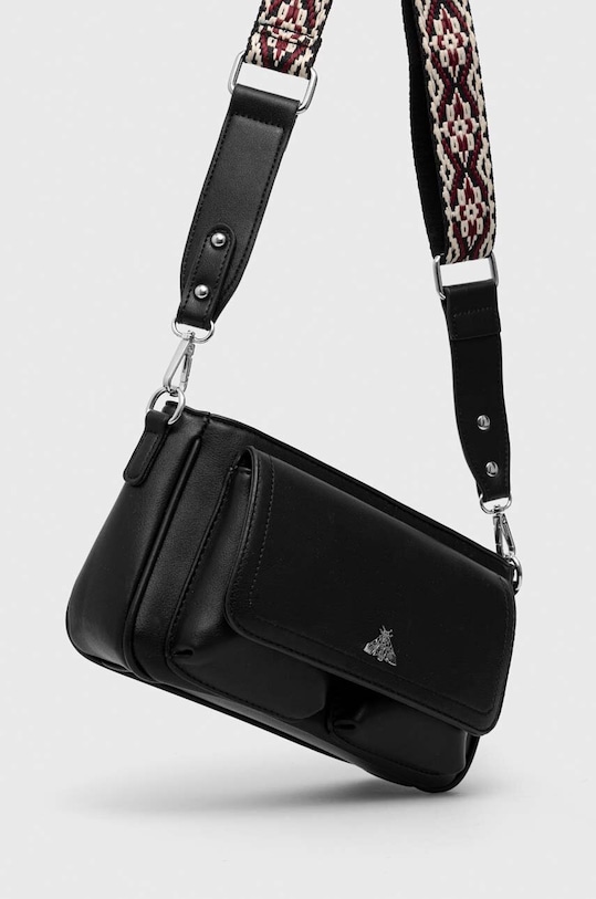 Torebka damska ze skóry ekologicznej kolor czarny RS23.TOD913 czarny RS23