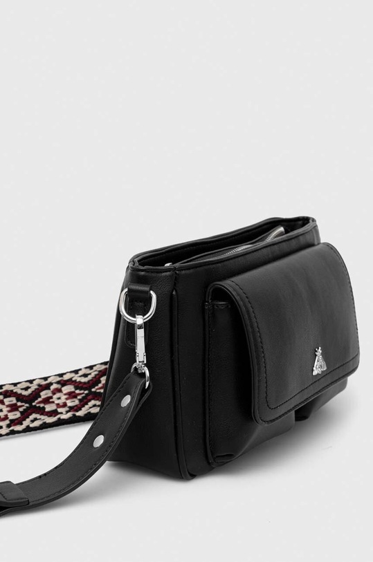 Torebka damska ze skóry ekologicznej kolor czarny czarny RS23.TOD913