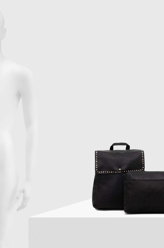 Plecak damski ze skóry ekologicznej kolor czarny RS23.TODA23