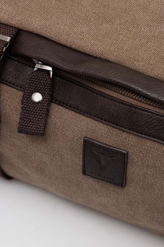 Torba bawełniana męska z funkcją plecaka kolor brązowy RS23.TOM503