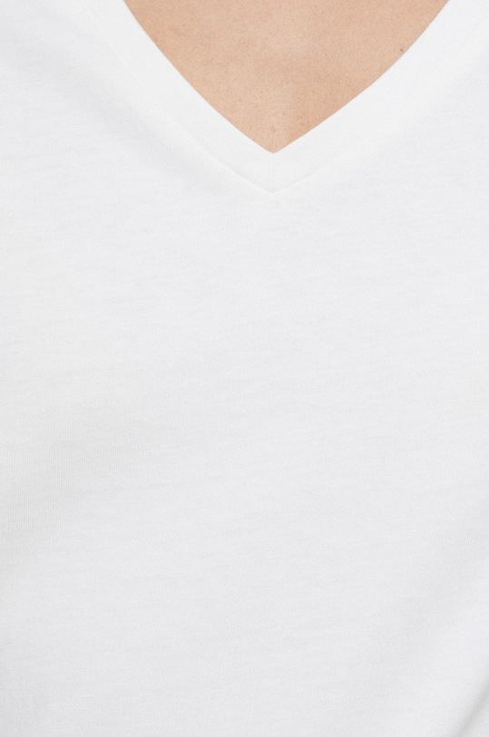 T-shirt bawełniany damski gładki kolor beżowy RS23.TSD013 beżowy