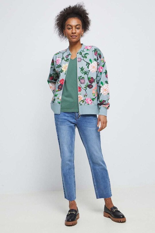 Tričko dámske zelená farba RS23.TSD030 zelená RS23