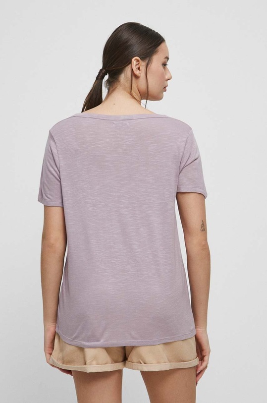 Odzież T-shirt damski gładki kolor różowy RS23.TSD090 różowy