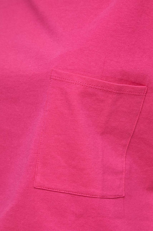 T-shirt bawełniany damski gładki kolor różowy RS23.TSD091 różowy