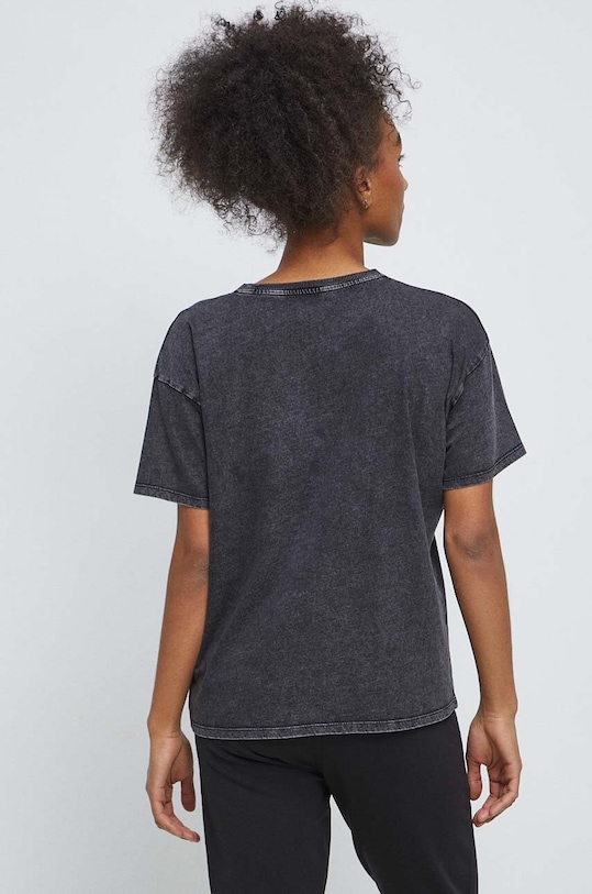 Odzież T-shirt bawełniany z kolekcji Koty kolor szary RS23.TSD356 szary