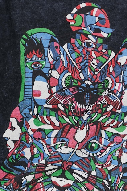 Bavlnené tričko dámske šedá farba RS23.TSD402