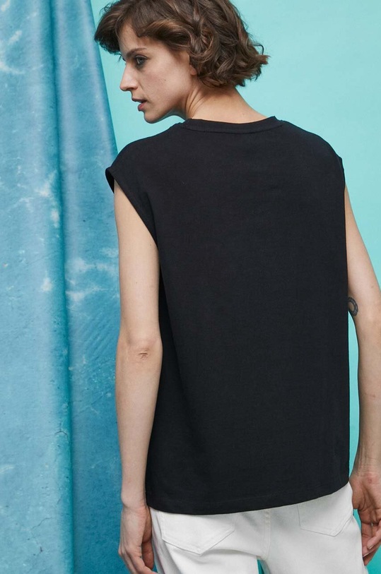 Bavlnené tričko dámske Medicine Artists šedá farba RS23.TSD450 sivá RS23