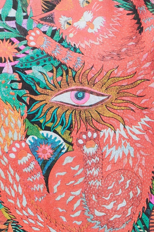 T-shirt bawełniany damski Medicine Artists kolor czarny RS23.TSD455 czarny