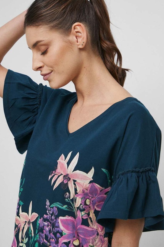 Tričko dámske tyrkysová farba tyrkysová RS23.TSD506